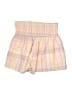 TCEC 100% Cotton Plaid Yellow Shorts Size M - photo 2
