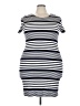 Forever 21 Plus Stripes Blue Casual Dress Size 3X Plus - photo 1