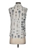 Elena Baldi Silver Sleeveless Blouse Size S - photo 2