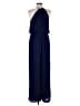Donna Morgan 100% Polyester Solid Blue Jumpsuit Size 8 - photo 2