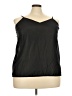 Roaman's 100% Polyester Black Sleeveless Blouse Size 24W - photo 1