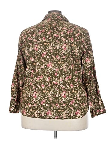 Lauren by Ralph Lauren 3/4 Sleeve Button-Down Shirt (view 2)
