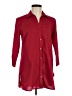 Foxcroft Burgundy 3/4 Sleeve Button-Down Shirt Size 6 - photo 1