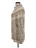 Ann Taylor LOFT Chevron-herringbone Tan Pullover Sweater Size L - photo 5