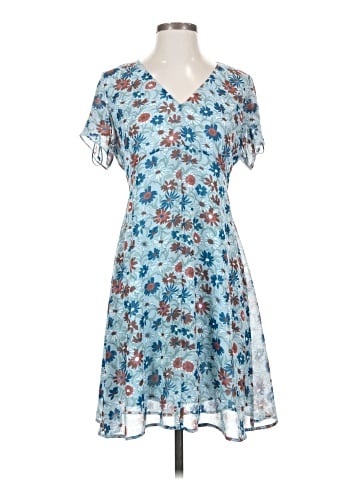 Madewell Open-Back Mini Dress in Wildflower Garden (view 1)