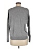 Vertical Design Hearts Gray Pullover Sweater Size M - photo 2