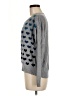 Vertical Design Hearts Gray Pullover Sweater Size M - photo 5