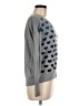 Vertical Design Hearts Gray Pullover Sweater Size M - photo 4