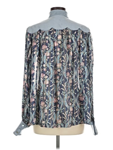 ALEMAIS Long Sleeve Silk Top (view 2)