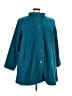 Woman Within 100% Polyester Teal Coat Size 22 (1X) - photo 1