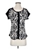 Diana Belle Black Short Sleeve Blouse Size S - photo 1