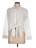 Ann Taylor LOFT Polka Dots Ivory 3/4 Sleeve Blouse Size L - photo 1