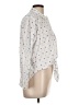 Ann Taylor LOFT Polka Dots Ivory 3/4 Sleeve Blouse Size L - photo 4