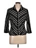 Covington Stripes Black 3/4 Sleeve Blouse Size L (petite) - photo 1