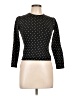 Falls Creek Polka Dots Black Long Sleeve Turtleneck Size 10 - photo 1