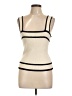 E&M Collection Ivory Sweater Vest Size L - photo 1