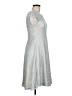Apricity 100% Polyester Tweed Blue Cocktail Dress Size M - photo 4