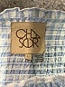 Chaser Checkered-gingham Blue Short Sleeve Top Size L - photo 4