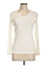 Chico's Ivory Long Sleeve T-Shirt Size L - photo 1