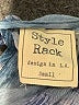 Style Rack 100% Rayon Blue 3/4 Sleeve Blouse Size S - photo 7