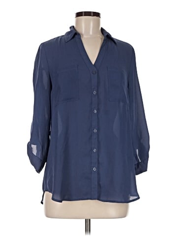A. Byer 3/4 Sleeve Button-Down Shirt (view 1)