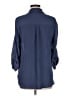 A. Byer Blue 3/4 Sleeve Button-Down Shirt Size M - photo 2