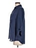 A. Byer Blue 3/4 Sleeve Button-Down Shirt Size M - photo 5