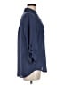 A. Byer Blue 3/4 Sleeve Button-Down Shirt Size M - photo 4