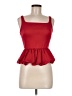 Charlotte Russe 100% Polyester Red Sleeveless Top Size M - photo 1