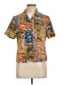 Alfred Dunner Animal Print Brown Short Sleeve Blouse Size 10 (petite) - photo 1