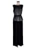 Connected Apparel Black Casual Dress Size 8 (petite) - photo 1