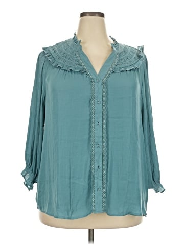 Democracy 3/4 Sleeve Blouse (view 1)