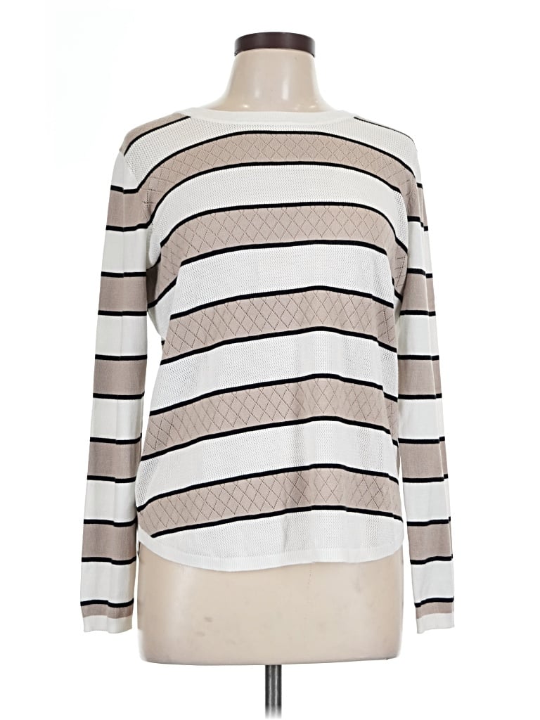 Pre-owned Lety & Me Pullover Sweater In Ivory