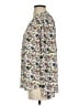 Ann Taylor LOFT 100% Polyester Floral Ivory Long Sleeve Blouse Size XS - photo 5