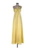 BCBGMAXAZRIA 100% Polyester Yellow Casual Dress Size 2 - photo 1