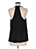 Ann Taylor LOFT 100% Polyester Black Sleeveless Blouse Size M - photo 2