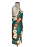 Shein Tropical Teal Cocktail Dress Size 4 - photo 4