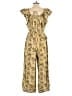kopal 100% Cotton Paisley Gold Jumpsuit Size M - photo 2