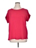 Pleione 100% Polyester Red Short Sleeve Top Size XL - photo 1