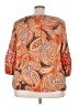 Cato 100% Rayon Paisley Orange 3/4 Sleeve Blouse Size 22 - photo 2