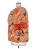 Cato 100% Rayon Paisley Orange 3/4 Sleeve Blouse Size 22 - photo 5