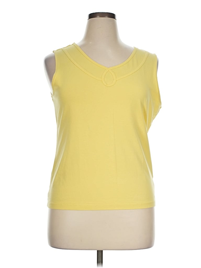 Pre-owned Talbots Sleeveless T-shirt In Yellow