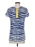 Assorted Brands 100% Silk Blue Short Sleeve Top Size XS - photo 2