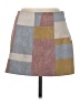 Alexis Color Block Tan Faux Leather Skirt Size M - photo 1