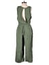 Old Navy 100% Viscose Solid Green Jumpsuit Size XS - photo 2