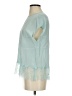 Black Label by Chico's Teal Short Sleeve Blouse Size 0 - photo 5