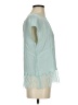 Black Label by Chico's Teal Short Sleeve Blouse Size 0 - photo 4