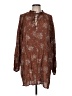 HASHTTAG intrend 100% Rayon Brown 3/4 Sleeve Blouse Size M - photo 1