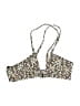 Lonely Floral Gold Swimsuit Top Size S - photo 1