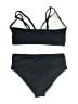 Unbranded Print Black Two Piece Swimsuit Size 11 - 12 - photo 2